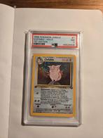 Pokemon kaart: Clefable 1999 Jungle 1st Edition Holo PSA 7, Ophalen of Verzenden, Zo goed als nieuw, Losse kaart, Foil