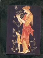 Ansicht Griekenland - Girl playing flute, Verzenden, Ongelopen