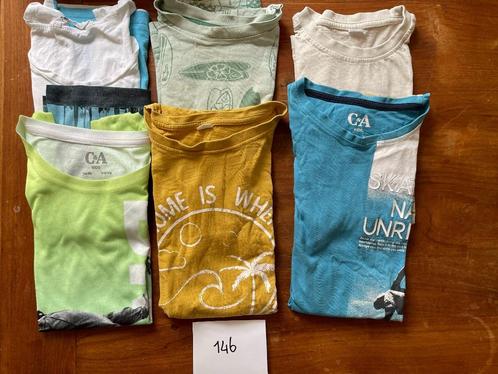 Maat 146 t-shirts, lange mouw en mouwloos, Kinderen en Baby's, Kinderkleding | Maat 146, Zo goed als nieuw, Jongen, Overige typen