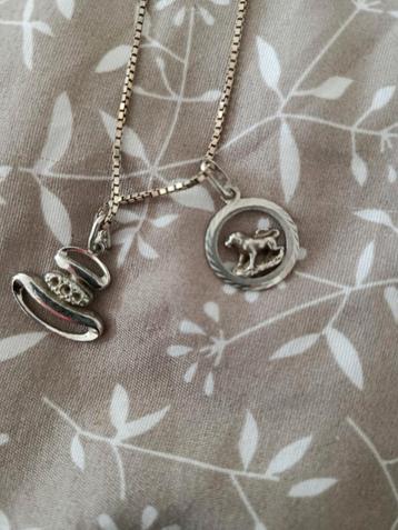 Zilveren vintage hangers zonder ketting beschikbaar voor biedingen