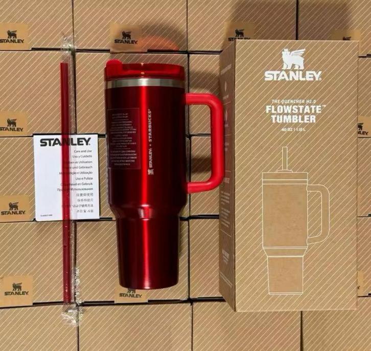 Stanley Cup X Starbucks 40OZ/1200ML check beschrijving 🔗, Sport en Fitness, Bidons, Nieuw, Ophalen of Verzenden