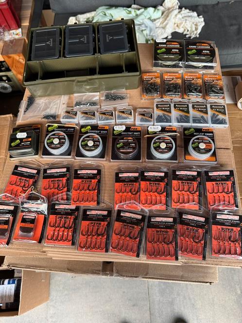 Super pakket nieuwe endtackle + tacklebox! Fox, piet vogel, Watersport en Boten, Hengelsport | Karpervissen, Nieuw, Overige typen