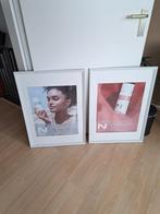 2x Schilderijen met passe partout 55x70, Ophalen