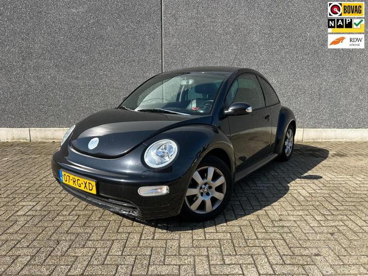 Volkswagen New Beetle 1.6 Turijn | AIRCO | LEDER | STOELVERW, Auto's, Volkswagen, Bedrijf, Te koop, Beetle (Kever), ABS, Airbags