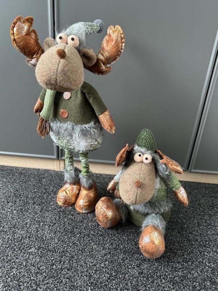 Kerst / Winter Rendier duo, Diversen, Kerst, Zo goed als nieuw, Ophalen of Verzenden