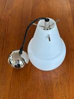 Vintage opaline hanglamp, Huis en Inrichting, Lampen | Hanglampen, Ophalen, Gebruikt, Glas, Minder dan 50 cm