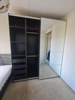 Pax kledingkast spiegel deuren. Leveren/Monteren mogelijk, 200 cm of meer, Ikea, Met klep(pen), Ophalen of Verzenden