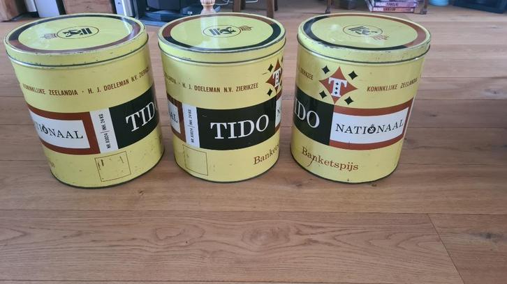 Blik/voorraadblik Tido Doeleman Zierikzee, Verzamelen, Blikken, Gebruikt, Overige, Overige merken, Ophalen