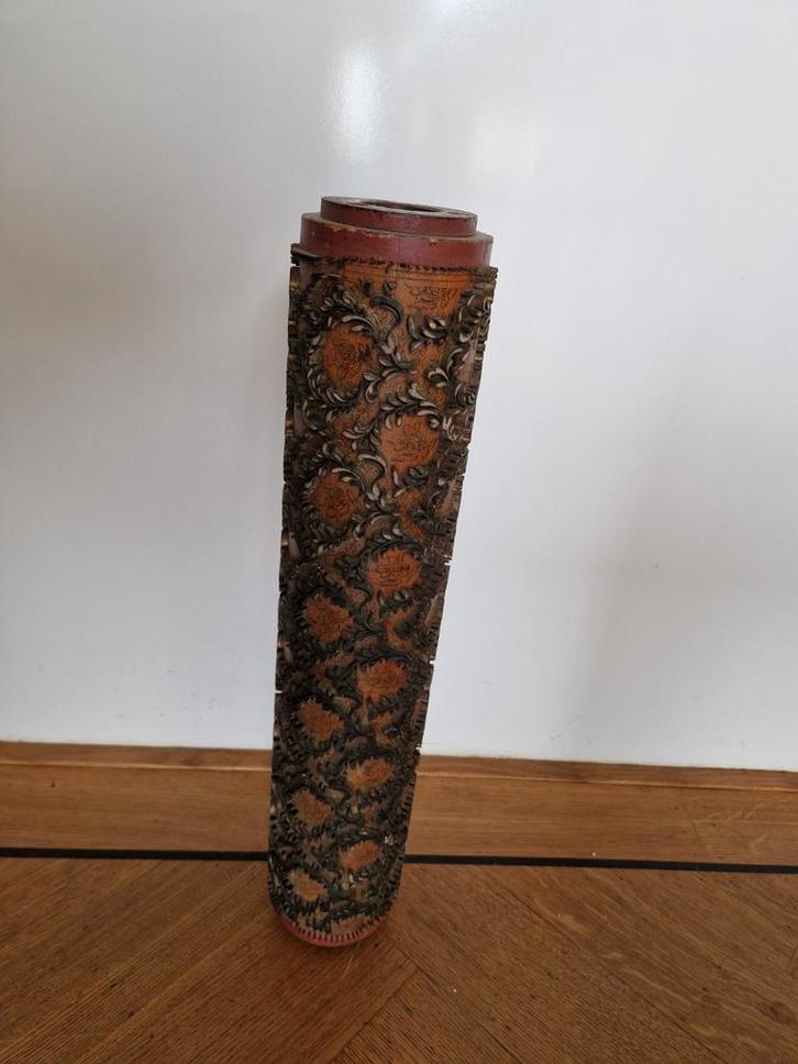 Antieke behang persrol - Zeer Goede Staat, Antiek en Kunst, Curiosa en Brocante, Ophalen of Verzenden