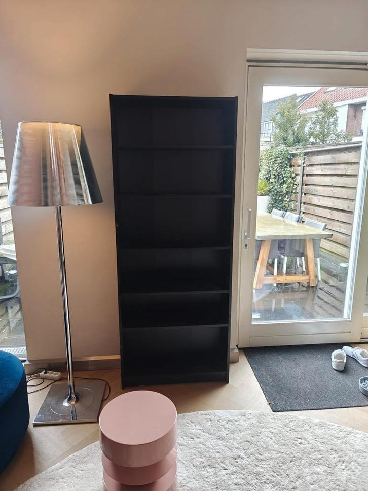 Billy Kast Zwart - IKEA, Huis en Inrichting, Kasten | Boekenkasten, Gebruikt, Minder dan 50 cm, 200 cm of meer, 25 tot 50 cm, Met plank(en)
