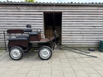 Prachtige recreatie menwagen incl mentuig voor kleine pony beschikbaar voor biedingen
