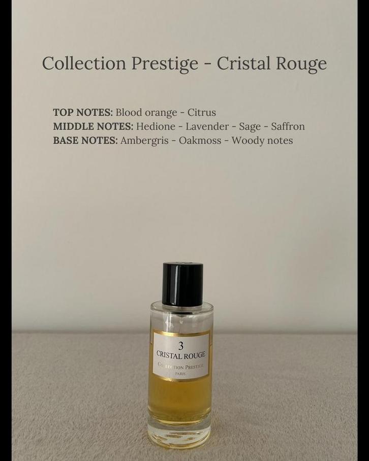 COLLECTION PRESTIGE - CRISTAL ROUGE -> 2-5-10 ml, Sieraden, Tassen en Uiterlijk, Uiterlijk | Parfum, Nieuw, Verzenden