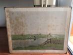 schoolplaat "Polderlandschap in Zuid-Holland", Ophalen of Verzenden, Aardrijkskunde