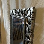 Barok Spiegel -houten lijst - Zilver- 150 x 80 cm - TTM Wone, 50 tot 100 cm, 150 tot 200 cm, Rechthoekig, Ophalen of Verzenden
