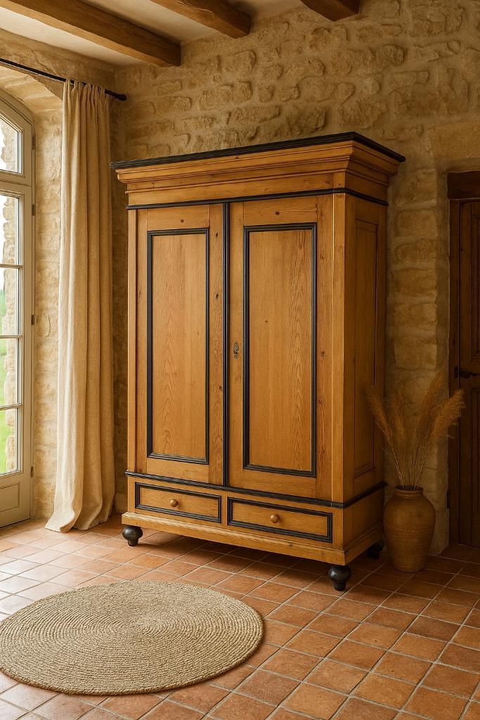 Prachtige authentieke sfeervolle Willem III linnenkast 1880, Kinderen en Baby's, Kinderkamer | Commodes en Kasten, Zo goed als nieuw