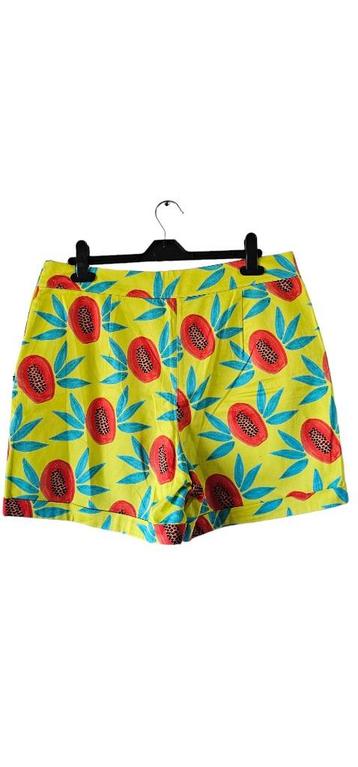 gele ananas print korte broek van fabienne Chapot maat L  beschikbaar voor biedingen