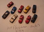 Set van 10 fleischmann/wiking auto's  n spoor, Hobby en Vrije tijd, Modeltreinen | N-Spoor, Gelijkstroom, Fleischmann, Rails, Ophalen of Verzenden