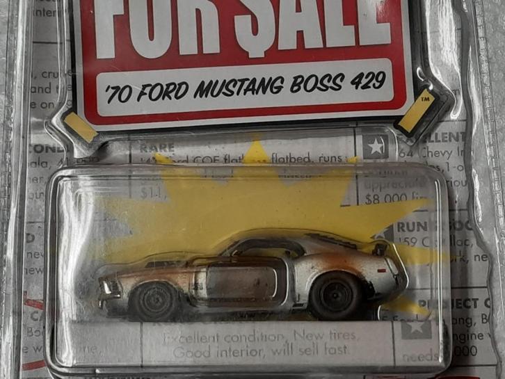 JADA FOR SALE 1/64 SCALE 1970 FORD MUSTANG BOSS 429, Hobby en Vrije tijd, Modelauto's | Overige schalen, Nieuw, Auto, Ophalen