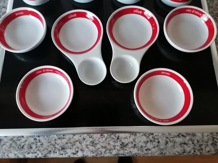 Set van sauskommen/dipkommen, Huis en Inrichting, Keuken | Bestek, Zo goed als nieuw, Los bestek, Overige materialen, Ophalen of Verzenden