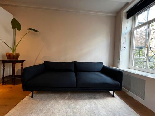 Bolia Lomi Bank - Donkerblauw, Huis en Inrichting, Banken | Bankstellen, Gebruikt, Rechte bank, Driepersoons, 200 tot 250 cm, 75 tot 100 cm