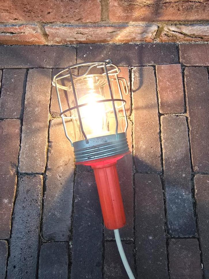 Antieke Retro vintage loop / hanglamp / kooilamp 70S €15, Antiek en Kunst, Antiek | Lampen, Ophalen of Verzenden