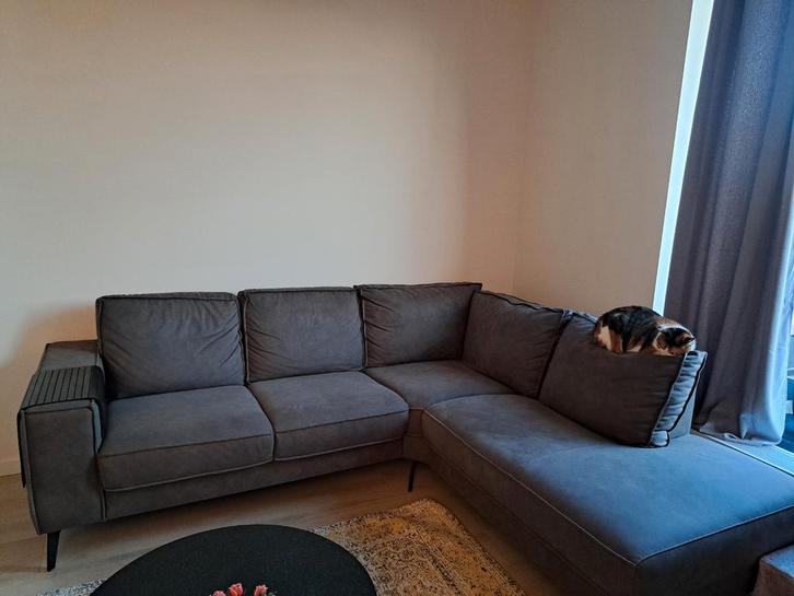 2 Zitsbank Barrio stof Python cacao 83, Huis en Inrichting, Banken | Bankstellen, Gebruikt, Rechte bank, Tweepersoons, 200 tot 250 cm