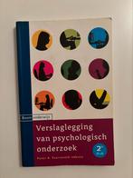 Verslaglegging van psychologisch onderzoek, Boeken, Ophalen of Verzenden, Zo goed als nieuw, Peter. A. Starreveld, WO