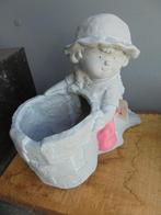 kind met bloempot, Tuin en Terras, Bloempotten, Rond, Nieuw, Minder dan 25 cm, 40 tot 70 cm