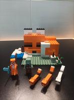 LEGO Minecraft De Vossenhut - 21178, Ophalen of Verzenden, Zo goed als nieuw, Lego