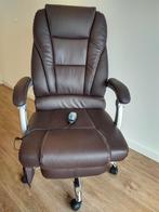 Stoel met anti-stress massage om thuis of op kantoor te werk, Ophalen of Verzenden, Zo goed als nieuw, Bruin