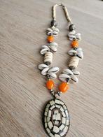 Ketting van o.a been en schelp, Sieraden, Tassen en Uiterlijk, Kettingen, Ophalen of Verzenden, Steen of Mineraal