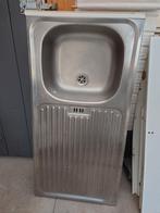 Inbouw spoelbak RVS gootsteen, Ophalen, Gebruikt, 50 tot 100 cm, Minder dan 100 cm