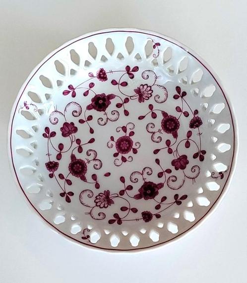 VINTAGE CHINA PURPUR PORSELEINEN KOM van A. WARNECKE, Antiek en Kunst, Antiek | Porselein, Ophalen of Verzenden