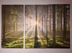 Sfeervol bos 3-luik schilderij, Ophalen of Verzenden