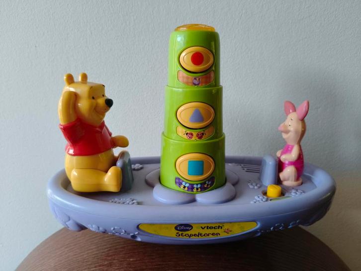 VTech / Disney Winnie de Poeh Stapeltoren, Kinderen en Baby's, Speelgoed | Vtech, Gebruikt, Ophalen
