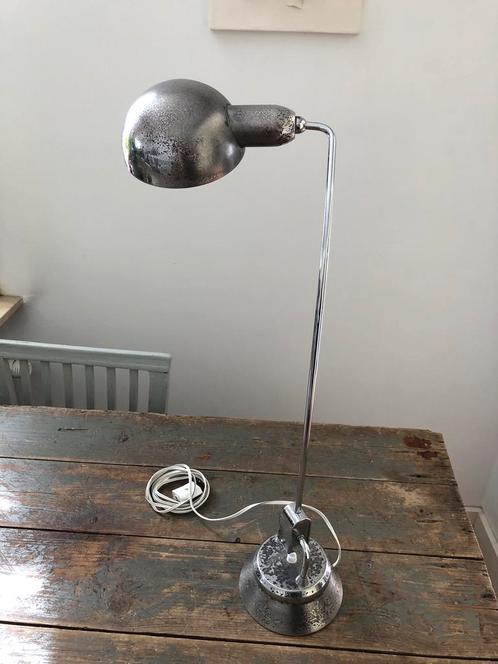AUTHENTIEKE VINTAGE LAMP JUMO 605 PERRIAND CHROOM FRANS, Antiek en Kunst, Antiek | Lampen, Ophalen of Verzenden