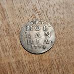 Oude zilveren munt dubbele wapenstuiver Holland 1774, Postzegels en Munten, Munten | Nederland, Vóór koninkrijk, Zilver, Losse munt