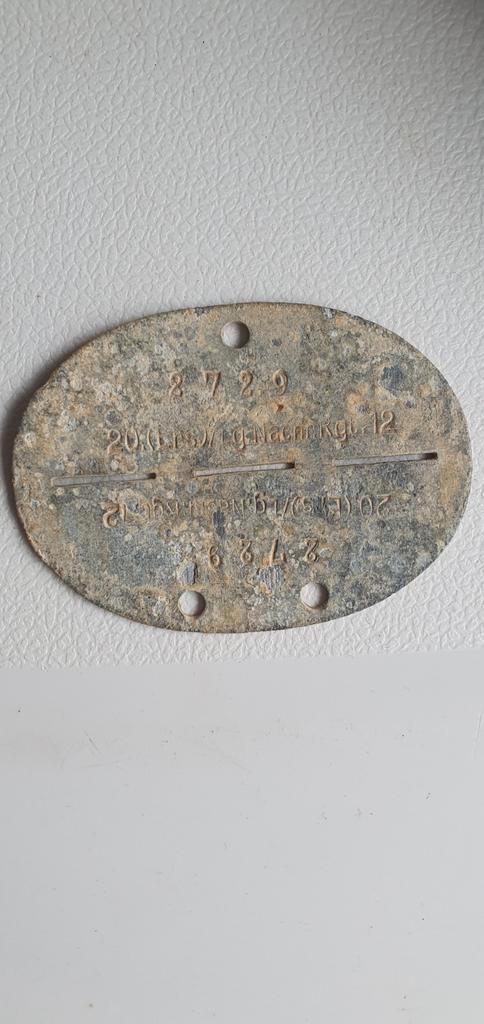 Erkennungsmarke, Verzamelen, Militaria | Tweede Wereldoorlog, Landmacht, Duitsland, Ophalen of Verzenden