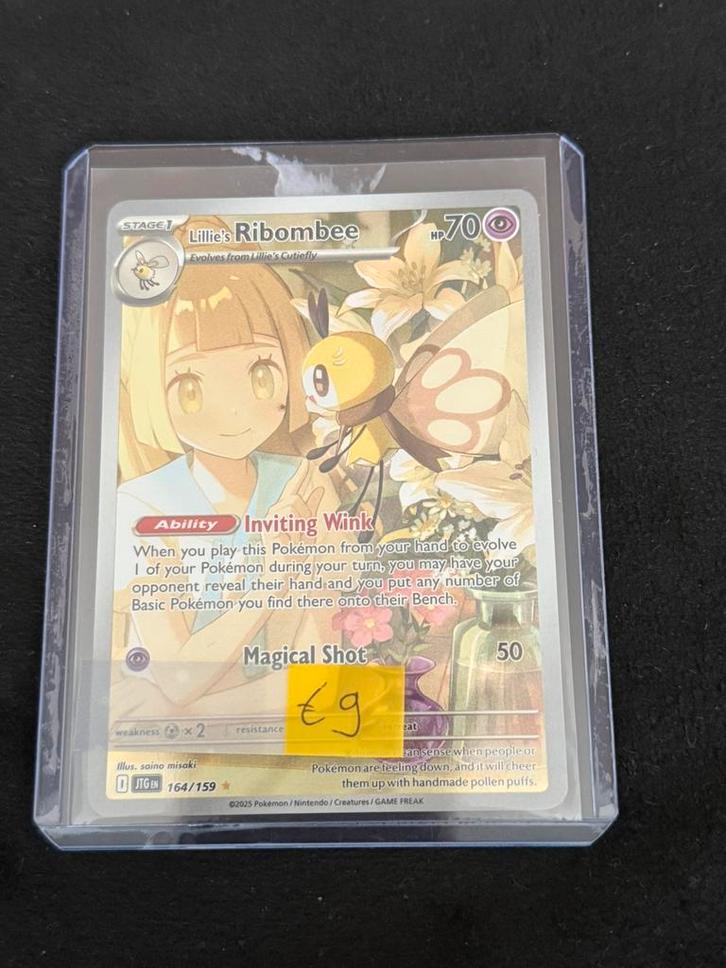 Rimbombee Lillie’s Pokemon kaart JTG 164, Hobby en Vrije tijd, Verzamelkaartspellen | Pokémon, Nieuw, Losse kaart, Foil, Ophalen of Verzenden