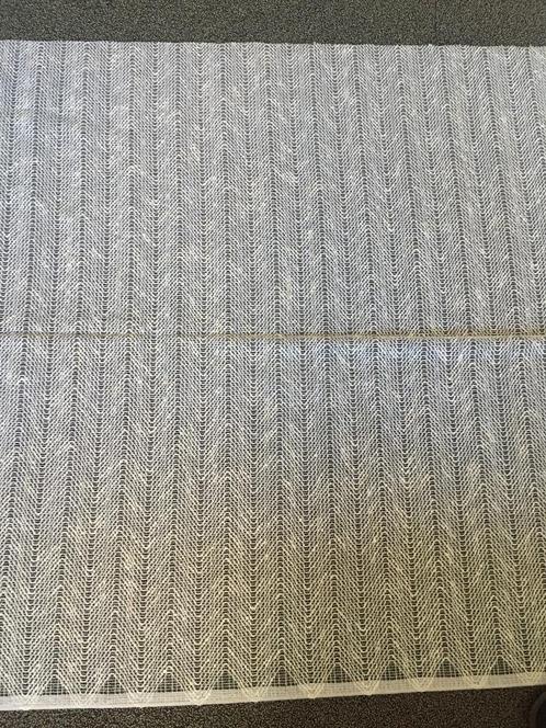 Grove witte vitrage - 100 cm hoog - grof - jaren 70 - retro, Hobby en Vrije tijd, Stoffen en Lappen, Nieuw, 30 tot 200 cm, Wit