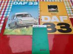 DAF 33 folderset: Sedan, Bestel-Combi-PickUp, prijslijst '72, DAF Personenwagen, Overige merken, Ophalen of Verzenden, Zo goed als nieuw