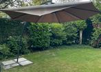 Zweefparasol beige taupe 1 balijn ontbreekt verder prima, Ophalen of Verzenden, Zo goed als nieuw, 2 tot 3 meter, Zweefparasol