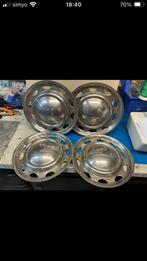 Rvs wieldoppen austin morris mini 4 stuks origineel, Auto diversen, Ophalen of Verzenden, Gebruikt
