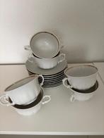 Soepkommen met schotel, Ophalen of Verzenden, Zo goed als nieuw, Kom(men), Overige stijlen