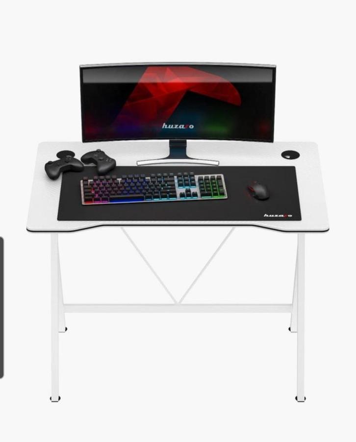 Huzaro - Hero 1.4 - Gaming Bureau Wit, Spelcomputers en Games, Spelcomputers | Overige Accessoires, Zo goed als nieuw, Ophalen of Verzenden