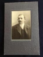 Kabinetfoto, Man, H.C. de Graaff, Amsterdam, Antieke foto, Ophalen of Verzenden, Voor 1940, Gebruikt, Foto