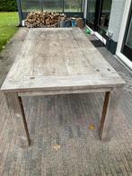 Teak eetkamertafel 220 x 100 cm, Huis en Inrichting, Tafels | Eettafels, Ophalen, Gebruikt, 100 tot 150 cm, Teakhout