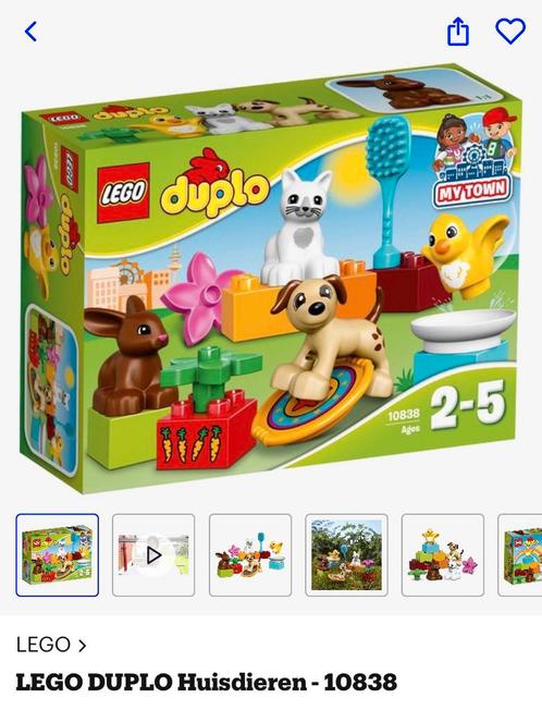Lego Duplo huisdieren 10838, Kinderen en Baby's, Speelgoed | Duplo en Lego, Zo goed als nieuw, Duplo, Complete set, Ophalen of Verzenden