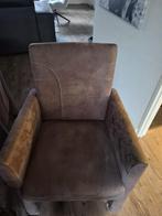 Eettafel stoelen, Bruin, Leer, Zo goed als nieuw, Vier