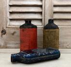 Set van 3 Franse kruitflesjes kruitbusjes poudre de chasse, Antiek en Kunst, Curiosa en Brocante, Ophalen of Verzenden